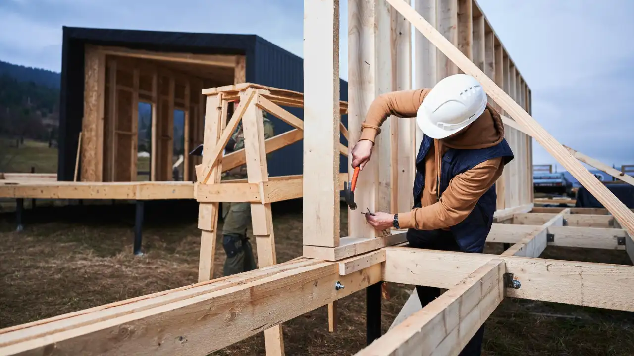 Construcción de cabaña